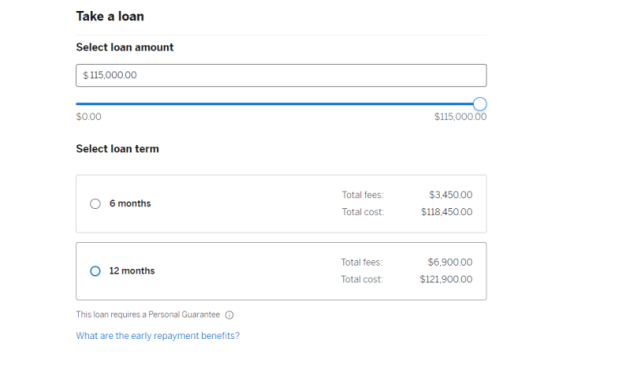 Amex Business Loans	Navigational